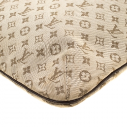 Pre Owned حقيبة يد لوي فيتون ميني لين فرانسواز مونوغرامية كاكية