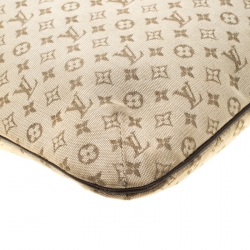 Pre Owned حقيبة يد لوي فيتون ميني لين فرانسواز مونوغرامية كاكية