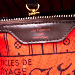 Louis Vuitton Damier Ebene Canvas Neverfull MM Bag