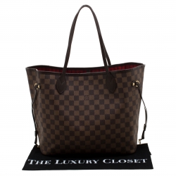 Louis Vuitton Damier Ebene Canvas Neverfull MM Bag