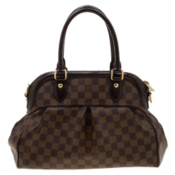 Pre Owned Louis Vuitton Damier Ebene Canvas Trevi PM Bag