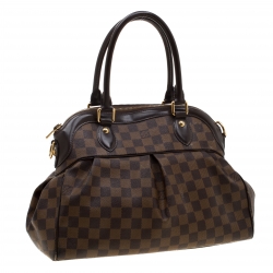 Pre Owned Louis Vuitton Damier Ebene Canvas Trevi PM Bag