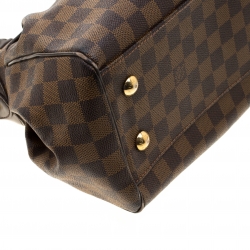 Pre Owned Louis Vuitton Damier Ebene Canvas Trevi PM Bag