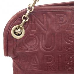 Pre Owned Louis Vuitton Burgundy Paris Souple Whisper GM Tote