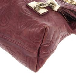 Pre Owned Louis Vuitton Burgundy Paris Souple Whisper GM Tote