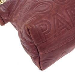 Pre Owned Louis Vuitton Burgundy Paris Souple Whisper GM Tote