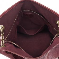 Pre Owned Louis Vuitton Burgundy Paris Souple Whisper GM Tote