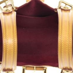 Pre Owned Louis Vuitton White Monogram Multicolore Theda GM Bag