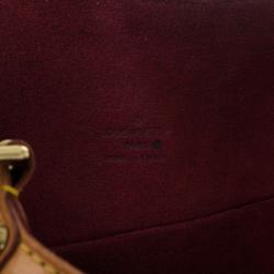 Pre Owned Louis Vuitton White Monogram Multicolore Theda GM Bag