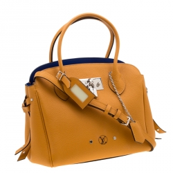 Pre Owned حقيبة لوي فيتون ميلا جلد زعفران PM