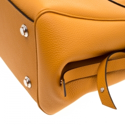 Pre Owned حقيبة لوي فيتون ميلا جلد زعفران PM