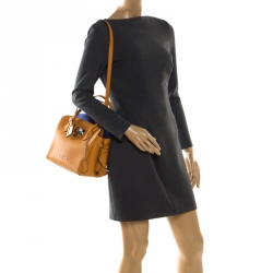 Pre Owned حقيبة لوي فيتون ميلا جلد زعفران PM