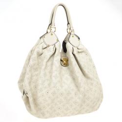 Pre Owned Louis Vuitton Ivory Mahina Leather XL Hobo