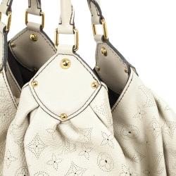 Pre Owned Louis Vuitton Ivory Mahina Leather XL Hobo