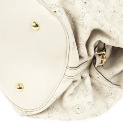 Pre Owned Louis Vuitton Ivory Mahina Leather XL Hobo