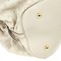 Pre Owned Louis Vuitton Ivory Mahina Leather XL Hobo
