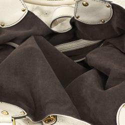 Pre Owned Louis Vuitton Ivory Mahina Leather XL Hobo