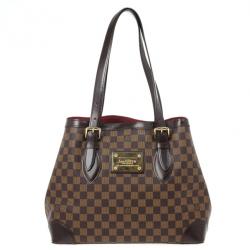 Pre Owned Louis Vuitton Tote Damier Ebene Hampstead MM