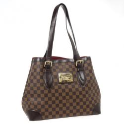 Pre Owned Louis Vuitton Tote Damier Ebene Hampstead MM