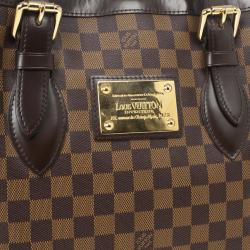 Pre Owned Louis Vuitton Tote Damier Ebene Hampstead MM