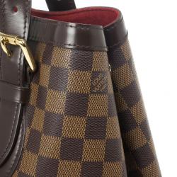 Pre Owned Louis Vuitton Tote Damier Ebene Hampstead MM