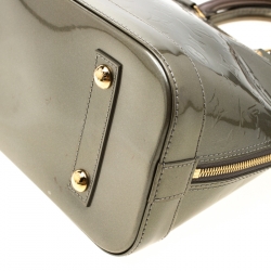 مملوكة مسبقًا Louis Vuitton Vert Bronze Monogram Vernis Alma PM Bag