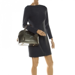 مملوكة مسبقًا Louis Vuitton Vert Bronze Monogram Vernis Alma PM Bag