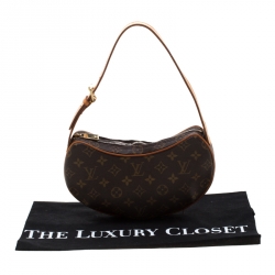 Pre Owned Louis Vuitton Monogram Canvas Croissant PM Bag