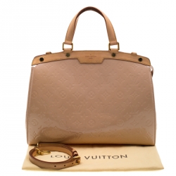 Pre Owned Louis Vuitton Noisette Monogram Vernis Brea GM Bag