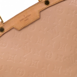 Pre Owned Louis Vuitton Noisette Monogram Vernis Brea GM Bag