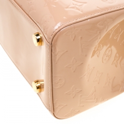 Pre Owned Louis Vuitton Noisette Monogram Vernis Brea GM Bag