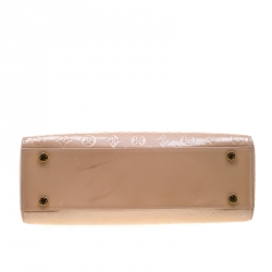 Pre Owned Louis Vuitton Noisette Monogram Vernis Brea GM Bag