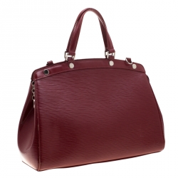 مملوكة مسبقًا حقيبة لوي فيتون بري جلد أيبي حمراء MM