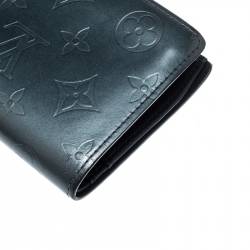 مملوكة مسبقًا Louis Vuitton Blue Monogram Vernis Leather French Purse