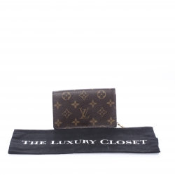 Pre Owned Louis Vuitton Monogram Canvas Tresor Compact Wallet