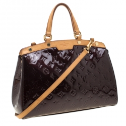 مملوكة مسبقًا حقيبة يد لوي فيتون بريا فرنيه مونوغرامي عنابية MM