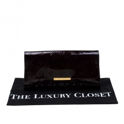 Pre Owned حقيبة كلاتش لوي فيتون روبرتسون فيرنيه مونوغرامي عنابية