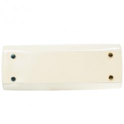 Pre Owned Louis Vuitton Blanc Corail Vernis Brea GM