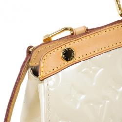 Pre Owned Louis Vuitton Blanc Corail Vernis Brea GM