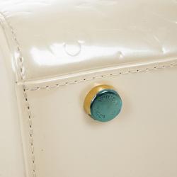 Pre Owned Louis Vuitton Blanc Corail Vernis Brea GM