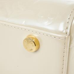 Pre Owned Louis Vuitton Blanc Corail Vernis Brea GM