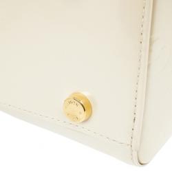 Pre Owned Louis Vuitton Blanc Corail Vernis Brea GM