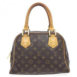 Pre Owned Louis Vuitton Monogram Canvas Manhattan PM Satchel