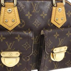 Pre Owned Louis Vuitton Monogram Canvas Manhattan PM Satchel