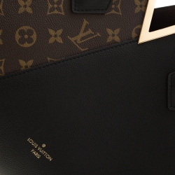 Pre Owned Louis Vuitton Black Monogram Canvas and Leather Kimono Bag