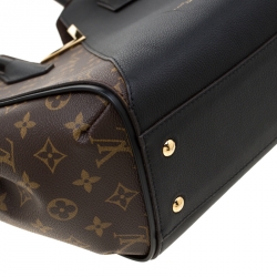 Pre Owned Louis Vuitton Black Monogram Canvas and Leather Kimono Bag