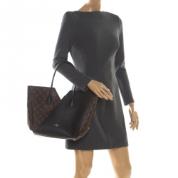 Pre Owned Louis Vuitton Black Monogram Canvas and Leather Kimono Bag