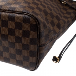 Louis Vuitton Damier Ebene Canvas Neverfull MM Bag