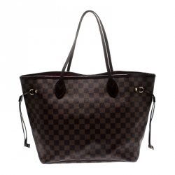 Louis Vuitton Damier Ebene Canvas Neverfull MM Bag