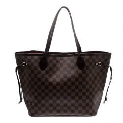 Louis Vuitton Damier Ebene Canvas Neverfull MM Bag